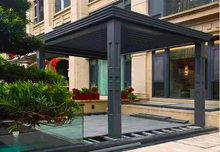 Load image into Gallery viewer, Aluminum Louvered Pergola Shade with Gutter- Luxury Type /sqm
