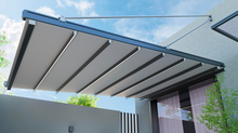 Load image into Gallery viewer, FOLDING PVC PERGOLA PRODUCT ATLAS-Inclined pull rod hoisting type/sqm
